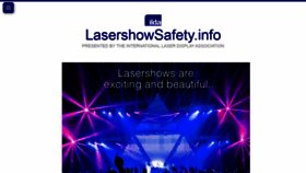 What Lasershowsafety.info website looked like in 2019 (4 years ago)