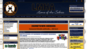 What Lasallesabres.com website looked like in 2019 (4 years ago)