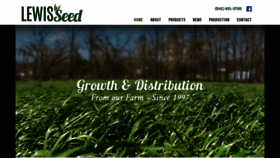 What Lewisseed.com website looked like in 2019 (4 years ago)