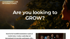 What Leadershiplabinternational.org website looked like in 2019 (4 years ago)