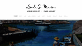 What Lindasmarinoart.com website looked like in 2019 (4 years ago)
