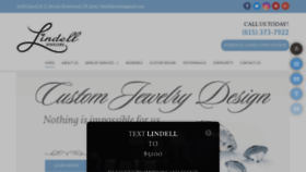 What Lindelljewelers.com website looked like in 2019 (4 years ago)