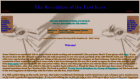 What Lostkeysrevelation.com website looked like in 2019 (4 years ago)
