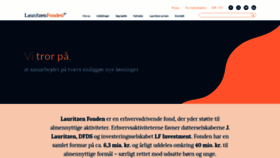 What Lauritzenfonden.com website looked like in 2019 (4 years ago)