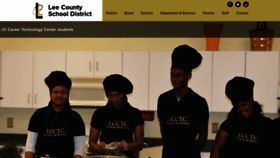 What Leeschooldistrictsc.org website looked like in 2019 (4 years ago)