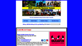 What Louisvillesummercamps.org website looked like in 2019 (4 years ago)