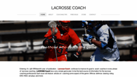 What Lacrossecoach.org website looked like in 2019 (4 years ago)