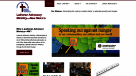 What Lutheranadvocacynm.org website looked like in 2019 (4 years ago)