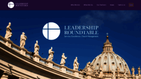 What Leadershiproundtable.org website looked like in 2019 (4 years ago)