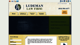 What Ludemanlaw.com website looked like in 2019 (4 years ago)