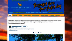 What Langostabeachclub.com website looked like in 2019 (4 years ago)