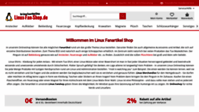 What Linux-fan-shop.de website looked like in 2019 (4 years ago)