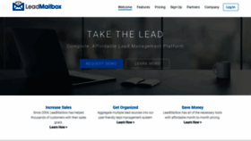 What Leadmailbox.com website looked like in 2019 (4 years ago)