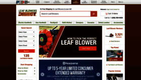 What Leafblowersdirect.com website looked like in 2019 (4 years ago)