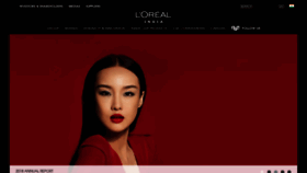 What Loreal.co.in website looked like in 2019 (4 years ago)