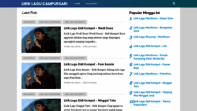 What Liriklagu-campursari.blogspot.com website looked like in 2019 (4 years ago)