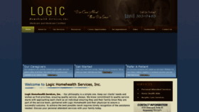 What Logichomehealth.com website looked like in 2019 (4 years ago)
