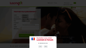 What Lusomeet.fr website looked like in 2019 (5 years ago)