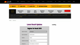 What Liveresults.jagranjosh.com website looked like in 2019 (4 years ago)