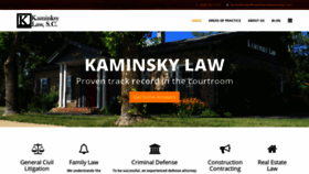 What Lawofficesofdanielkaminsky.com website looked like in 2019 (4 years ago)