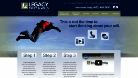 What Legacytrustandwills.com website looked like in 2019 (4 years ago)