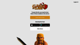 What Link.clashofclans.com website looked like in 2019 (4 years ago)