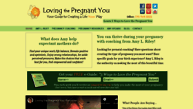 What Lovingthepregnantyou.com website looked like in 2019 (4 years ago)