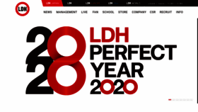 What Ldh.co.jp website looked like in 2019 (5 years ago)