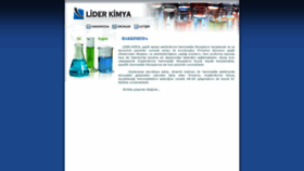 What Liderkimya.com.tr website looked like in 2019 (4 years ago)