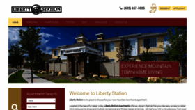 What Libertystationapartments.com website looked like in 2019 (4 years ago)