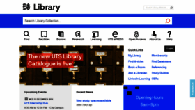 What Lib.uts.edu.au website looked like in 2019 (4 years ago)