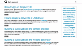 What Luftmensch.net website looked like in 2019 (4 years ago)