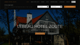 What Lebeauhotelzoute.be website looked like in 2019 (4 years ago)