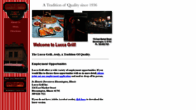 What Luccagrill.com website looked like in 2019 (4 years ago)