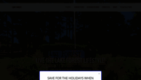 What Liveatlakeforest.com website looked like in 2019 (4 years ago)
