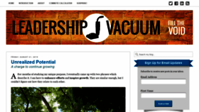 What Leadershipvacuum.com website looked like in 2019 (4 years ago)