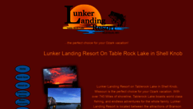 What Lunkerlanding.com website looked like in 2019 (4 years ago)