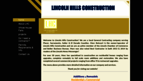 What Lincolnhillsconstruction.com website looked like in 2019 (4 years ago)