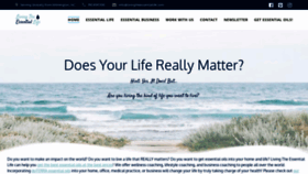 What Livingtheessentiallife.com website looked like in 2019 (4 years ago)