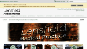 What Lensfieldpractice.org website looked like in 2019 (5 years ago)