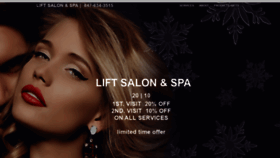 What Liftsalon.com website looked like in 2019 (4 years ago)