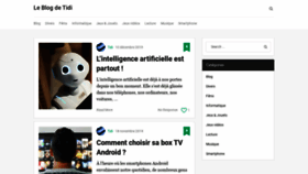 What Leblogdetidi.fr website looked like in 2019 (4 years ago)