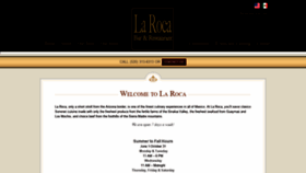 What Larocarestaurant.com website looked like in 2019 (4 years ago)