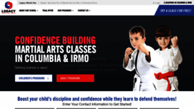 What Legacy-martialarts.com website looked like in 2019 (4 years ago)