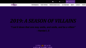What Lbshakespeare.org website looked like in 2019 (4 years ago)