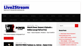 What Live2stream.info website looked like in 2019 (4 years ago)