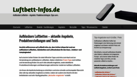 What Luftbett-infos.de website looked like in 2019 (4 years ago)