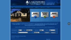 What Lakeshorepropertymanagement.com website looked like in 2019 (6 years ago)