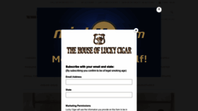 What Luckycigar.com website looked like in 2019 (4 years ago)