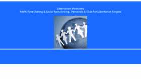 What Libertarianpassions.com website looked like in 2019 (4 years ago)